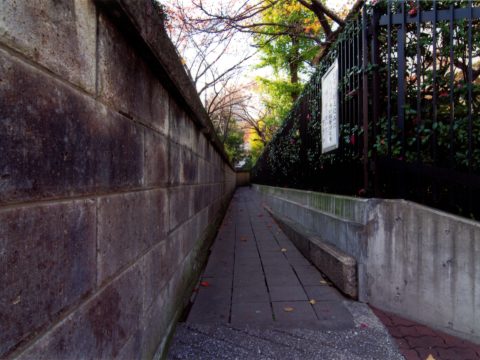 No.78 Path in Takanawa – Behind Sengakuji    Takanawa Gakuen