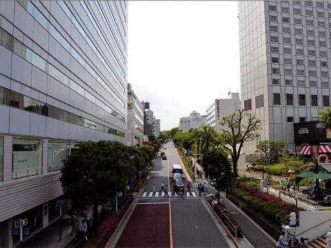 No.167 Slope in front of a station: Zakurozaka, Shinagawa