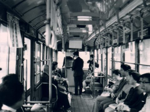 No.249 Inside a Toden streetcar