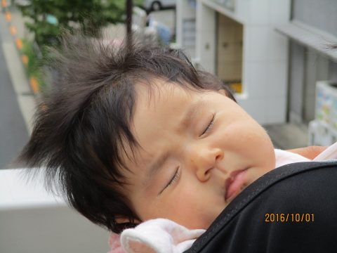 No.894 Blown by the wind on the pedestrian bridge