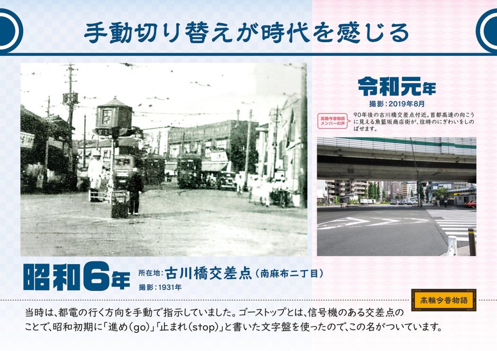 手動切り替えが時代を感じる/昭和6年(撮影: 1931年)→令和元年(撮影: 2019年8月)